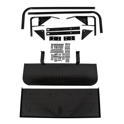 For EZGO Medalist/TXT 1995-UP Golf Cart Black Rear Flip Seat Kit W/ Grab Bar