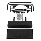 For EZGO Medalist/TXT 1995-UP Golf Cart Black Rear Flip Seat Kit W/ Grab Bar