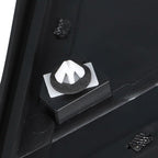 For Grand Caravan 2008-20 Mirror Flag Applique Plastic Right Side Black