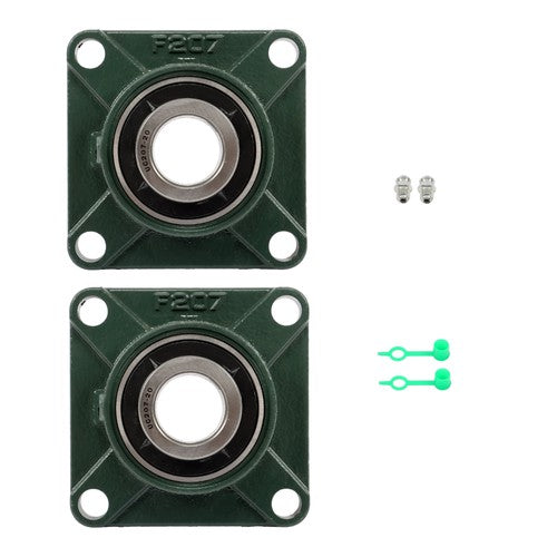 2 Pack UCF207-20 Flange Pillow Block Bearing, 1-1/4 inch Bore, Self-Alignment