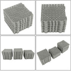 55PCS 12 x 12in Interlocking Drainage Floor Tiles Modular Interlocking Tile Gray