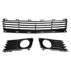 Front Lower Grille Pair Fog Light Covers with Hole for Toyota Prius 2004-2009