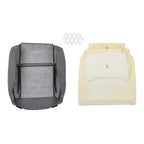 Cloth Passenger Bottom Seat Cover&Foam Cushion Gray For Jeep Wrangler 2007-2012