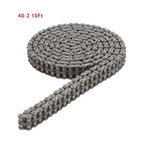 #40 Roller Chain 10 Feet With 2 Connecting Links Carbon Steel