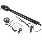 32" Automatic Column Shift Tilt Steering Column No Key & Wheel Adapter Black