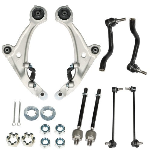 For Nissan Altima V6 07-13 8Pcs Suspension Kit Control Arms Tie Rod Sway Bar
