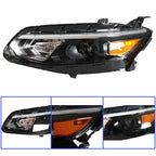 Headlamps Halogen Clear Lens Fit For Chevy Malibu 2016-2018 LH/Driver Headlights