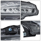 Headlight Headlamp Chrome Housing For Honda Civic 2016-2019 Passenger Right Side