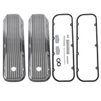 3-11/16" Tall Finned Aluminum Valve Covers Fits Chevy Big Block 396 402 427 454
