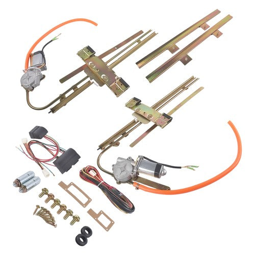 Flat Glass Electric Power Window Kit with Switch U Wire It 2 Door Kit 7558925