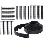 Lawn Border L-shaped Lawn Garden Edging Kit 40FT With 40Pcs Anchoring Spikes