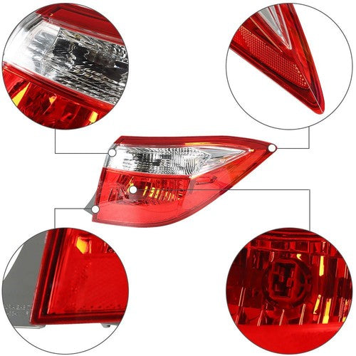 For 14-16 Toyota Corolla Red Tail Light Signal Lamp Right Passenger Side Outer