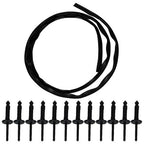 Fit For 08-22 Dodge Challenger Front Bumper Hood Weatherstrip Seal With Rivets