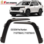 Front Bumper Molding Trim for Honda Pilot 2023-2025 Glossy Black LH RH Side