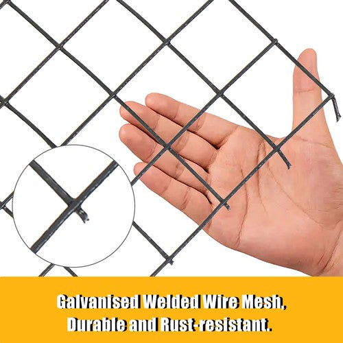 1"x1" 16 Gauge 24"x50' Welded Wire Fence Vinyl Coated Chicken Rabbit Mesh