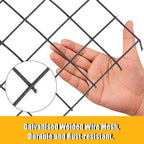 1"x1" 16 Gauge 24"x50' Welded Wire Fence Vinyl Coated Chicken Rabbit Mesh