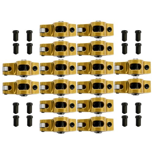 1.7 Ratio 7/16" Stud Gold Roller Rocker Arms Kit For Chevy BBC 396 402 427 454