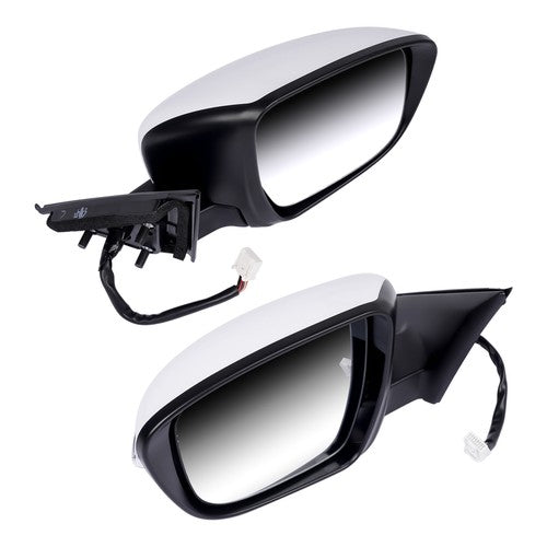 2Pcs Door Mirrors Power Heated with Camera LH & RH for Nissan Rogue 2.5L 2.0L l4