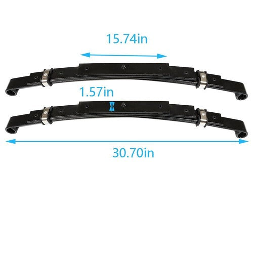 Heavy Duty Rear Leaf Springs 4-Leaf For EZGO TXT Golf Cart 2 Set 1995-2013 US