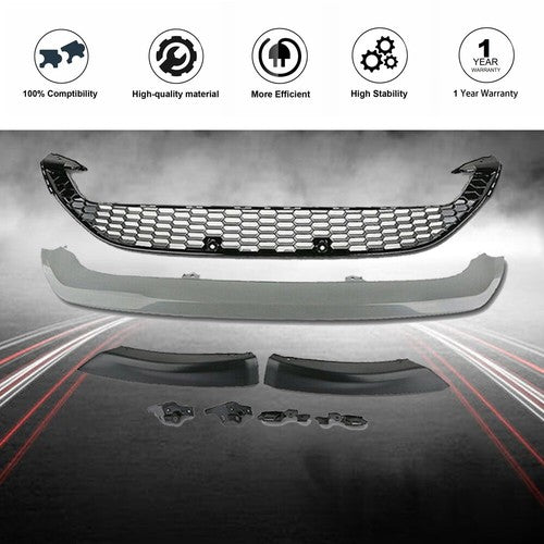 Fit For Ford Focus 2015 2016 Front Bumper Lower Grille Grill Plastic 3PCS Lips