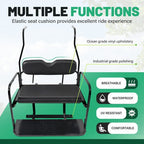 Flip Folding Rear Seat Kit Back Seat For 2000.5-Up Club Car DS Golf Cart 400 lbs