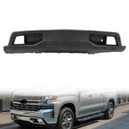 For 2019-2021 Chevrolet Silverado 1500 Black Plastic Front Bumper W/O Vents