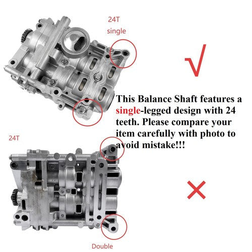 OIL PUMP SHAFT ASSY-BALANCE for HYUNDAI KIA 2.4L L4 GAS 2006-2011 23300-25922