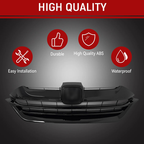 Front Bumper Gloss Black Mesh Grille Grill for 2017-2019 for Honda CR-V