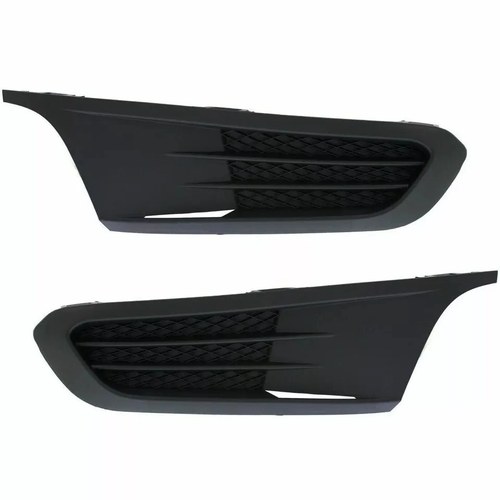 For 11 2011-2014 VW Volkswagen Jetta Upper & Lower Grille & Fog Light Covers SET