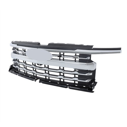 For Chevy Silverado 1500 LTZ 2022-2024 Chrome Plastic Front Bumper Grille New