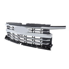 For Chevy Silverado 1500 LTZ 2022-2024 Chrome Plastic Front Bumper Grille New