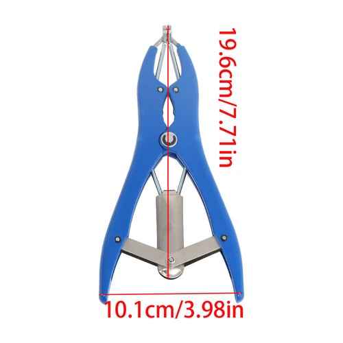 Elastrator Castration Plier +100 Blue Rubber Rings Applicator Castrator Rings