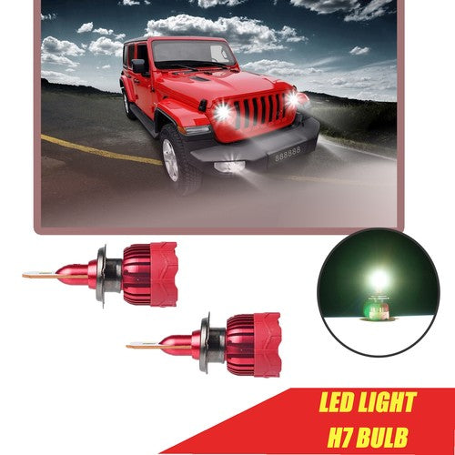 H7 LED Headlight Conversion Kit 2X 16000LM 6000K White Super High Low Beam Pair