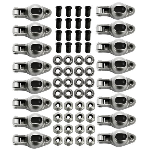 1.6 Ratio 3/8" Steel Roller Rocker Arms for Small Block Chevy 262-400 1955-1986