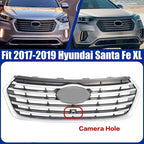 86350B8BB0 Front Upper Grille W/ Camera Hole for Hyundai Santa Fe XL 2017-2019