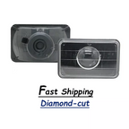 4 PCS 4x6" Clear Lens Chrome Black Headlight Fits For 1998-2002 Pontiac Firebird