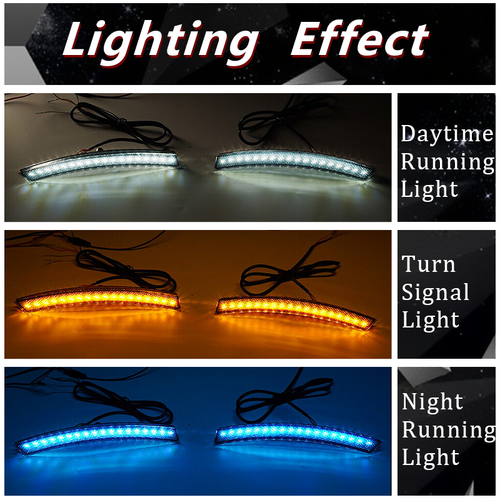 For 2023-2024 Honda CR-V CRV LED DRL Three-Color Wheel Side Marker Signal Light
