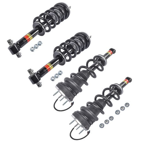 4Pcs Front Rear Shock Assys w/ Magnetic Fits Escalade Tahoe GMC Yukon XL 2021-24