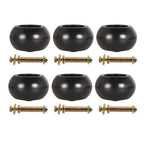 6 Pack 5" AntiScalp Deck Wheel Kit For Exmark 103-3168 103-4051 103-7263 New