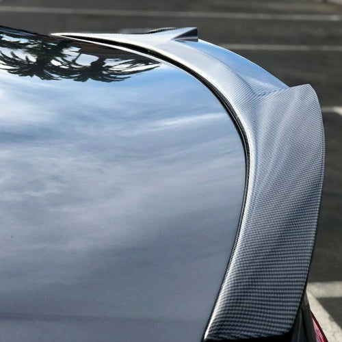 M4 Style Rear Trunk Spoiler Wing for 2014-2024 Infiniti Q50 Carbon Fiber Style