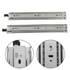 1 Pair of 14In Locking Drawer Slides Full Extension & Lock 150 lb Load Capacity