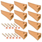 10 Sets 1U3202 Digging Bucket Teeth with Pins 8E6208 & Retainers 8E6209 for J200
