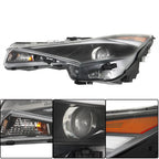 Black Halogen LH/Driver w/LED Headlight Projector For Hyundai Elantra 2021-2022