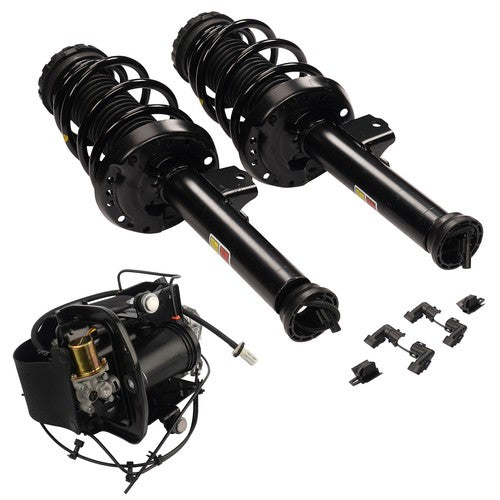 Set of 3 Front Shock Strut Assys & Air Compressor For Cadillac XTS 3.6L V6 13-19