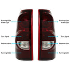Tail Lights Brake Lamps with Bulbs for 2003-2006 Chevy Silverado 1500 2500 3500 HD