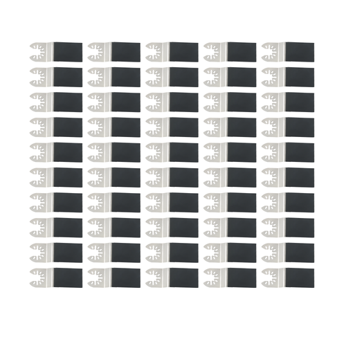 A Universal Set Of 50-Piecebi-Metal Bimetallic Vibrating Saw Blades Multitool