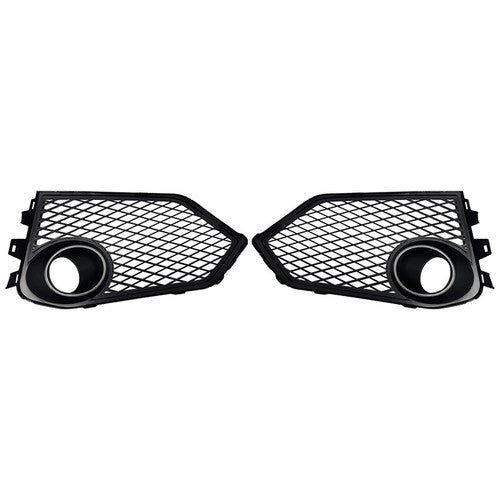 Fog Light Lamp Covers Fit 2017-2021 for Honda Civic Type R Black Open Mesh