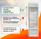 240356402 Clear Refrigerator Top Upper Door Bin Replacement For Frigidaire