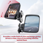 Magnetic Tractor Mirrors Pair 228LB for Kubota BX B for John Deere 1025R Crawler