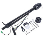 32" Automatic Column Shift Tilt Steering Column No Key & Wheel Adapter Black